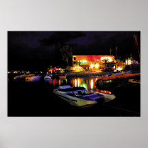 Beached Powerboats Poster