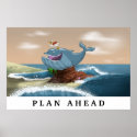 Beached Whale - Motivational Poster print