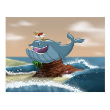 Beached Whale Postcard