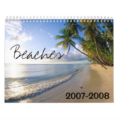 Beaches 2007-2008 Calendar by gfwanted11