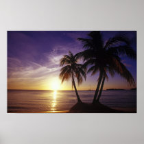 Beaches at Negril, Jamaica Print