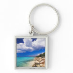 Beaches, Barahona, Dominican Republic, 2 Key Chain