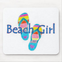 beachgirl mouse pad