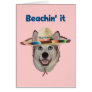 Beachin It Beach Dog Greeting Cards