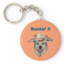 Beachin It Beach Dog Keychain