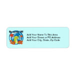 Beachin' It T-shirts and Gifts Custom Return Address Label