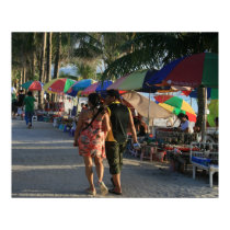 Beachwalk on Boracay, Philippines posters by Flags1 Beachwalk on Boracay, Philippines posters