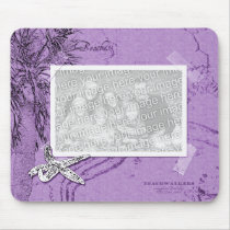 Beachwalker Collage - Starfish purple mousepads