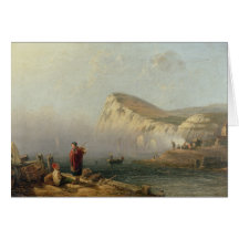 Beachy Head, 1850 (oil on canvas) Greeting Cards