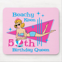 Beachy Keen 50th Birthday Mouse Pad