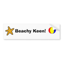 Beachy Keen! bumper stickers