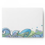 Beachy Ocean Bar Bat Mitzvah Invitation reply card Envelopes