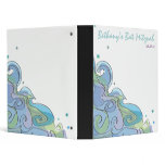 Beachy Ocean Wave Bar Bat Mitzvah Photo Book binders