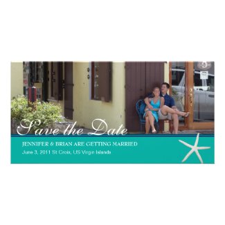 Beachy Save the Date Photocard Photo Greeting Card