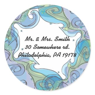Beachy Wave Bat Mitzvah Invitation Reply sticker sticker