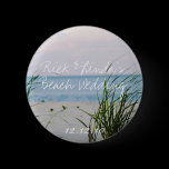 Beachy Wedding - Round Button