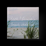 Beachy Wedding - Square Button