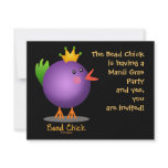 Bead Chick - Purple Personalized Announcement