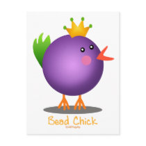 Bead Chick - Purple Post Card