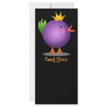 Bead Chick - Purple rack cards by ARTegrity Bead Chick - Purple rack cards