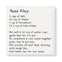 Bead Clay Recipe Magnet pink by kidsfunrecipemagnets Bead Clay Recipe Magnet pink