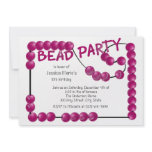 Bead Party Custom Invite