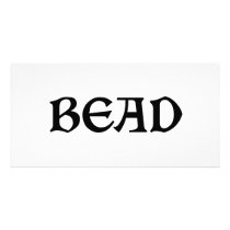 Bead Custom Photo Card