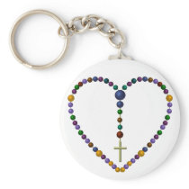 Bead Rosary #1 Keychain