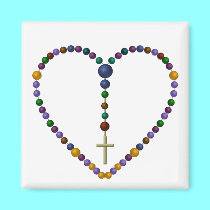 Bead Rosary #1 magnets by Artists4God Bead Rosary #1 magnets