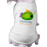 Bead Shark - Green Doggie T Shirt