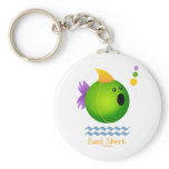 Bead Shark - Green Keychain