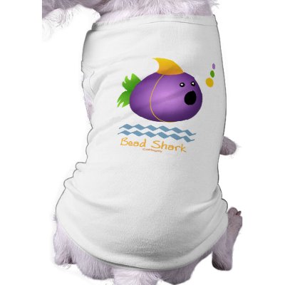 Bead Shark - Purple Pet Tee by ARTegrity