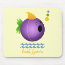 Bead Shark - Purple Mousepad