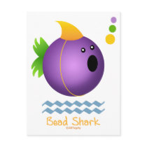 Bead Shark - Purple Post Card