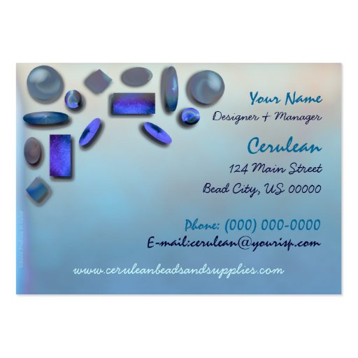 Bead Shop Business Card (front side)