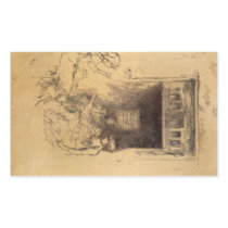 Bead Stringers by James Abbott McNeill Whistler Sticker