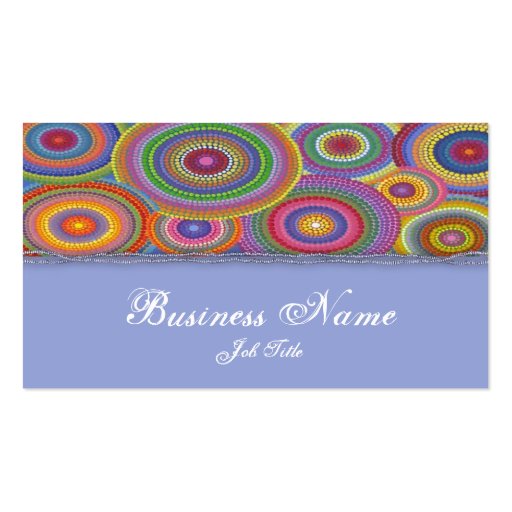 Beaded colors elegant business card (front side)