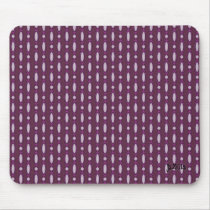 Beaded Curtain 70s Design Plum mousepads by JaZilla Beaded Curtain 70s Design Plum mousepads