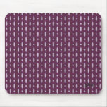 Beaded Curtain 70s Design Plum mousepads