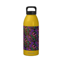Beaded Fleur de Lis Water Bottle