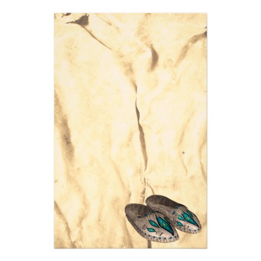 Beaded Moccasins Native American Stationery Zazzle