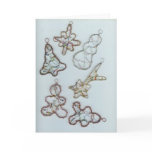 Beaded Wire Christmas Ornaments Greeting Cards