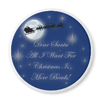 Beading Christmas magnets by TheChristmasBoutique Beading Christmas magnets