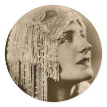 Beads and Pearls Round Sticker