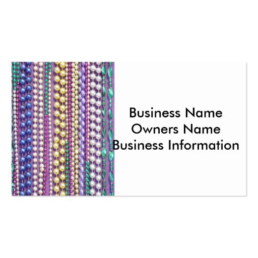 Beads Business Cards Zazzle