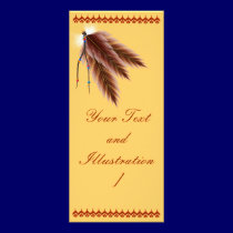 Beads N Feathers Rack Card rack cards by Lotacats Beads N Feathers Rack Card rack cards