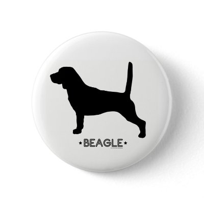 Beagl Button by dogsilhouettes