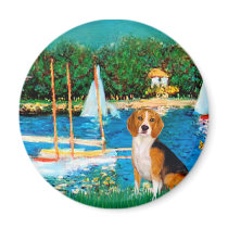 Beagle 1 - Sailboats Magnet