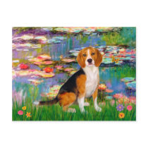 Beagle 7 - Lilies 2 Post Card