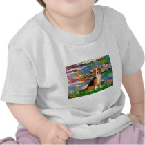 Beagle 7 - Lilies 2 t-shirts